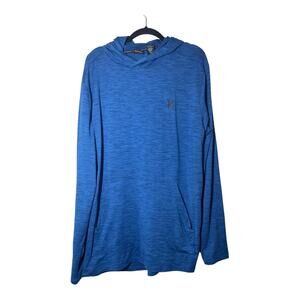 Spyder Mens Long Sleeve Shirt Hooded Blue Space Dye XL